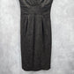Banana Republic Brown Speckle Wool Silk Knee Length Dress 4 Small