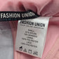 Fashion Union Pink Lace Halter Tie Swim Sports Bra Beach Bikini Top M Medium