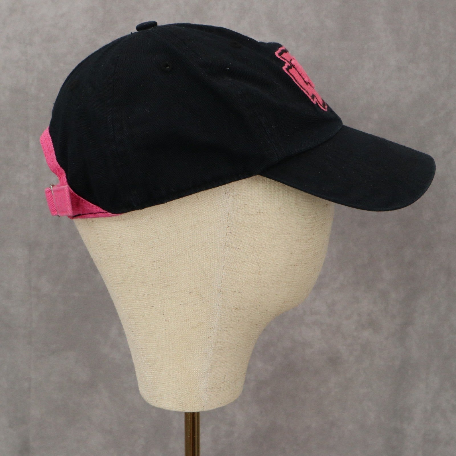 Kansas City Chiefs '47 Brand Black Pink Cloth Strap Athletic Baseball Hat Cap