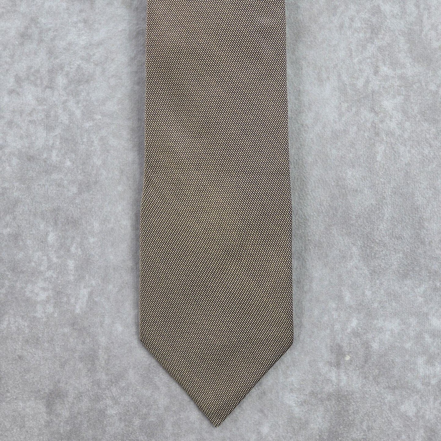 Nautica Gold Blue Geometric Dots Stripes Executive 100% Silk Men's Neck Tie