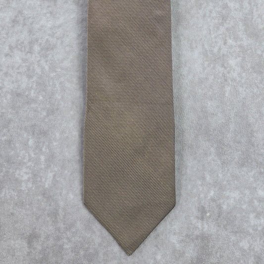 Nautica Gold Blue Geometric Dots Stripes Executive 100% Silk Men's Neck Tie