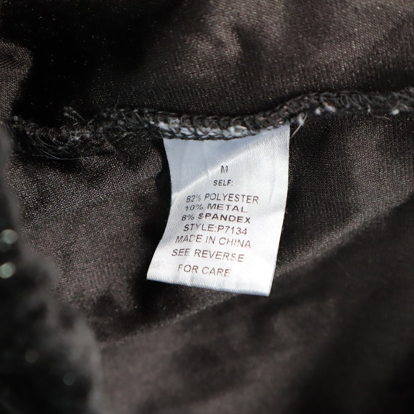 See and Be Seen Black Velvet Wide Leg Pants Glitter Stretch Trousers VTG Medium