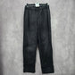 Diane Gilman Black Pull On Straight Classic Elastic Denim Pants Jean M Medium