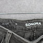 Sonoma Gray Straight Classic High Rise Vintage Style Pants Denim Jeans Plus 16