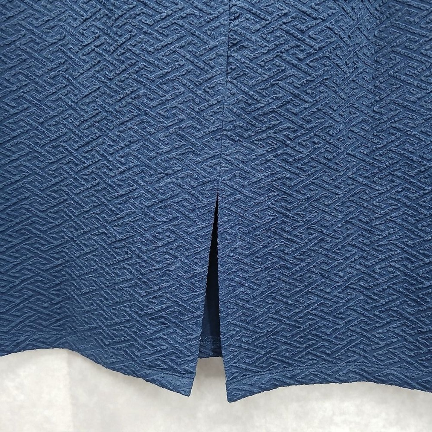 New York Clothing Co Navy Blue Short Pull On Business Casual Skirt Plus 2XL