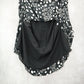 Tanjay Black Polka Dot Midi Romantic Chic Flare Boho Feminine Skirt Plus 18W