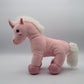 Pink Plush Unicorn Stuffed Animal Toy Soft Cuddly Sparkle Hooves Gift 11"