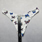 Zaful White Butterfly Thong Swim Beach Cheeky Flirty Boho Bikini Bottom L Large