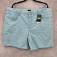 Lee Mid Rise Blue White Stripes Short Size 2X (22M) NWT