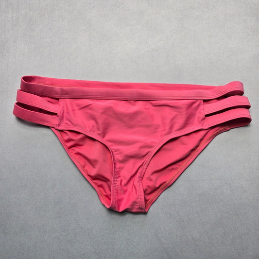 Express Pink Swim Beach Hipster Cheeky Flirty Boho Bikini Bottom L Large
