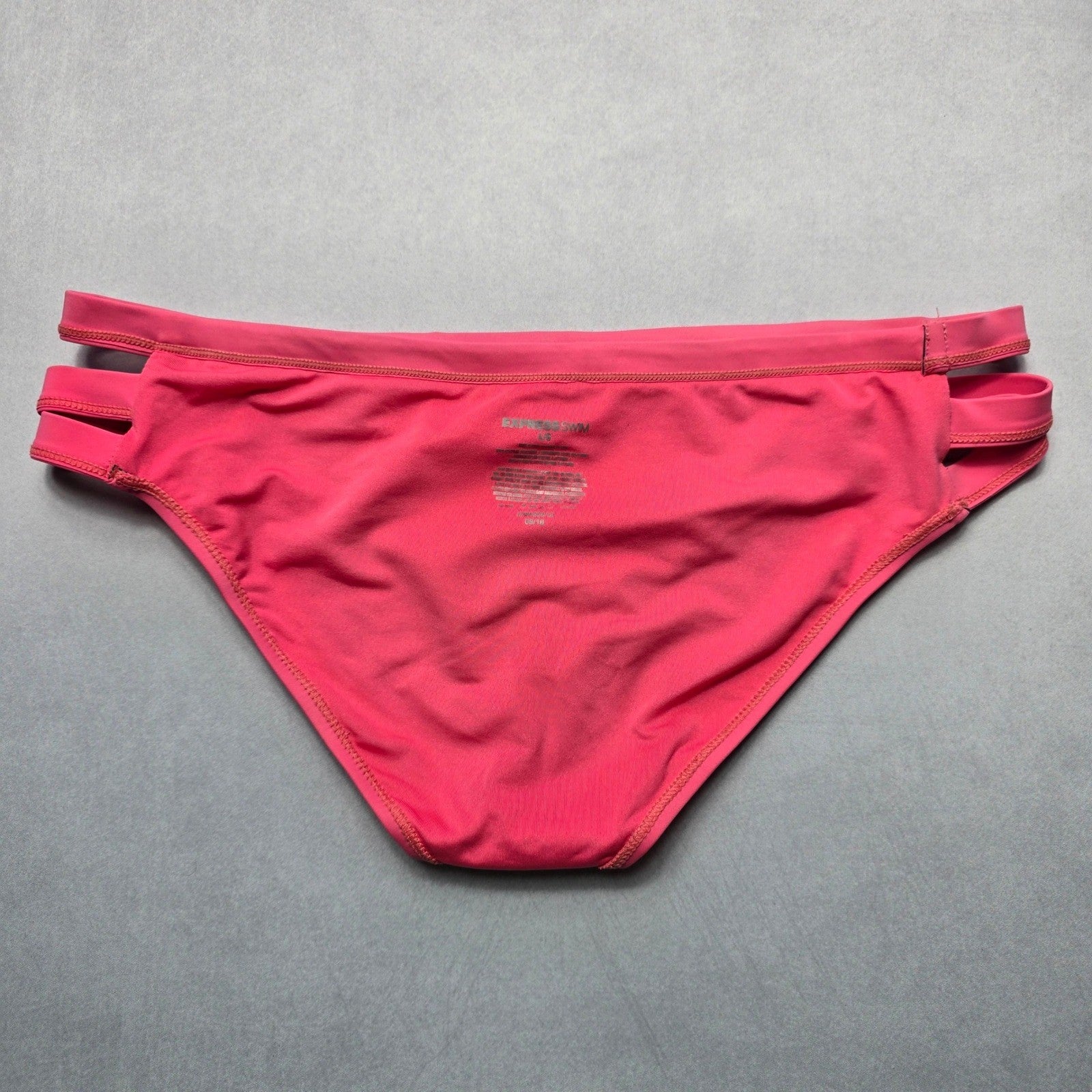 Express Pink Swim Beach Hipster Cheeky Flirty Boho Bikini Bottom L Large
