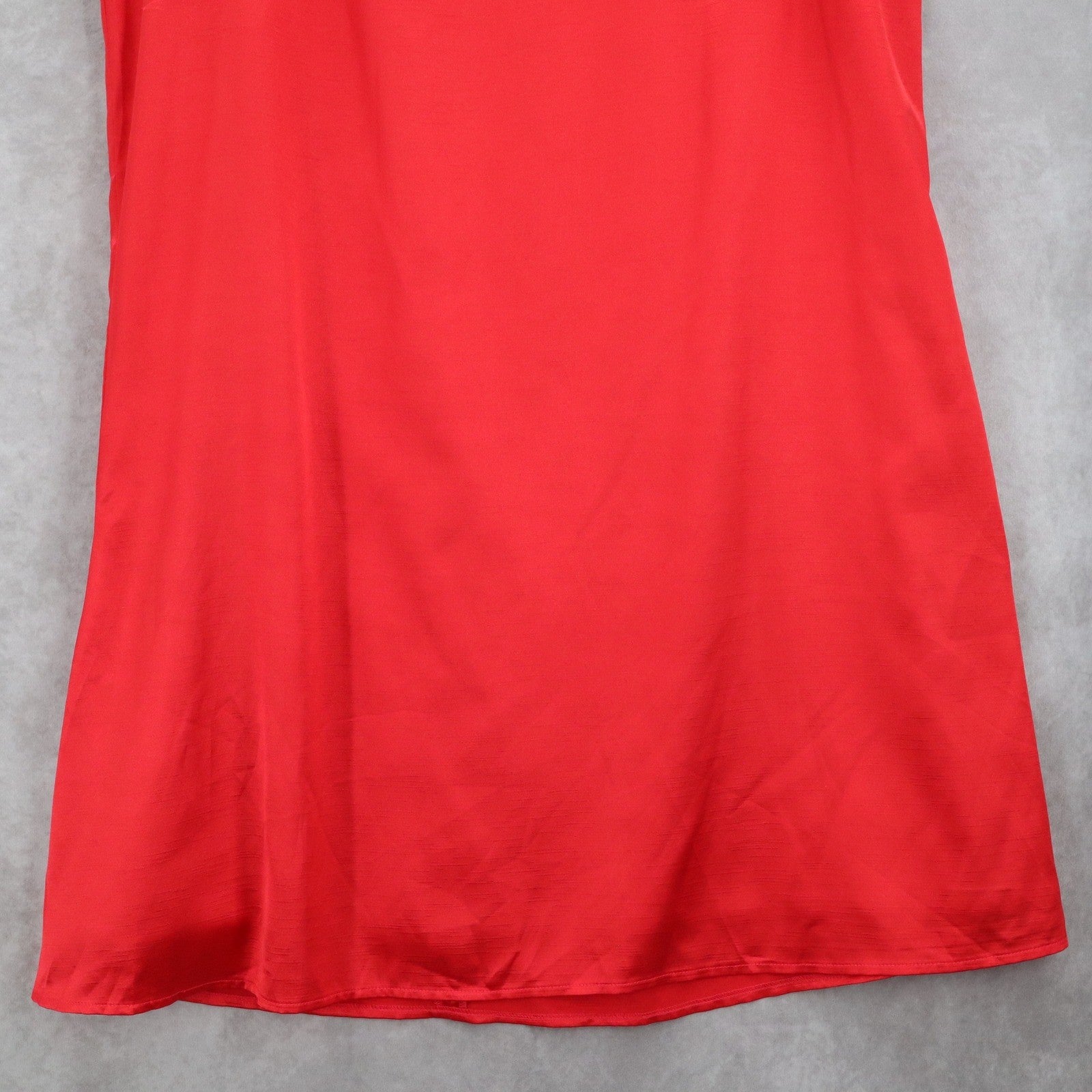 Ashro Red Formal Flare Long Party Satin Chic Vintage Cherry Maxi Skirt Plus 22W