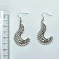 Silver Dangle Floral Hoop Stud Earring Fashion Boho Retro Jewelry ZB01#05