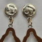 Musical Notes Gold Brown Dangle Hook Boho Retro Earrings Fashion Jewelry E29