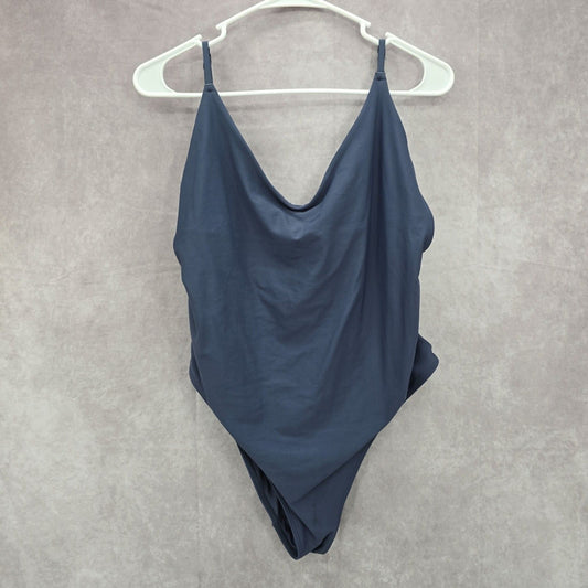 Aerie Gray Cutout Sides Swimsuit Swimwear One Piece Size XL