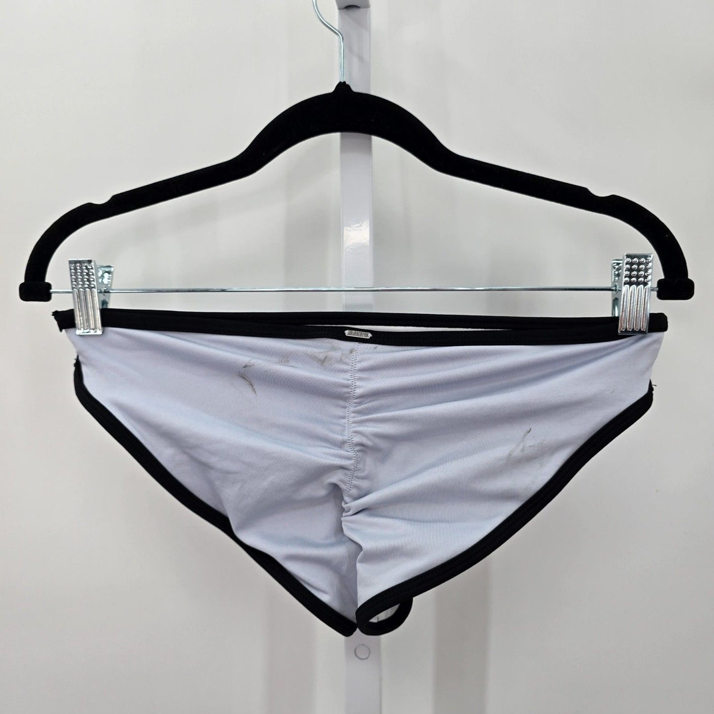 Victoria Secret Pink Active White Black Cheeky Bikini Bottoms Swim Size Medium