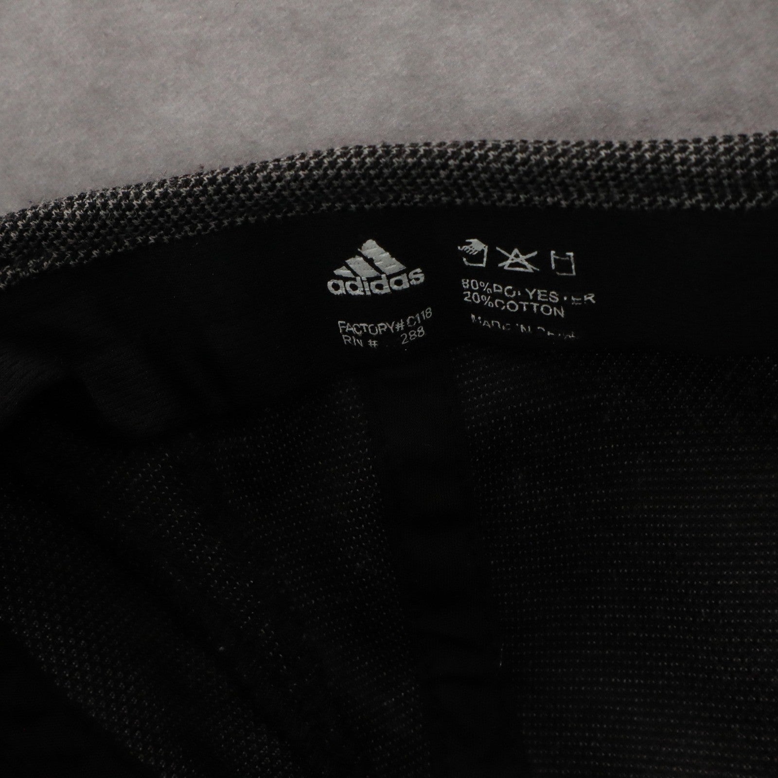 Adidas Climate Gray Performance Golf Athletic Cloth Strap Baseball Cap Hat