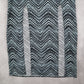DGNY Gray Chevron Split Long Maxi Boho Stretch Fun Flirty Beach Skirt Plus 2X