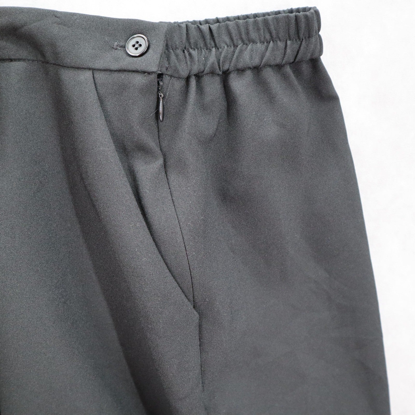 Bedford Fair Black Pull On Secretary Midi Church Pocket Flare Skirt Plus 20P
