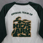 Sport Tek White Green Mineritos Baseball Tee Tshirt Raglan Top L Large