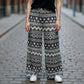 Adam Levine Back Geometric Wide Leg Boho Pull On Elastic Lounge Pants Medium