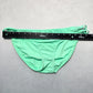 Arizona Jeans Co Green Swim Beach Cheeky Flirty Boho Bikini Bottom L Large