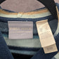 Liz Claiborne Blue Stripe Button Hoodie Knit Long Sweater Cardigan Small