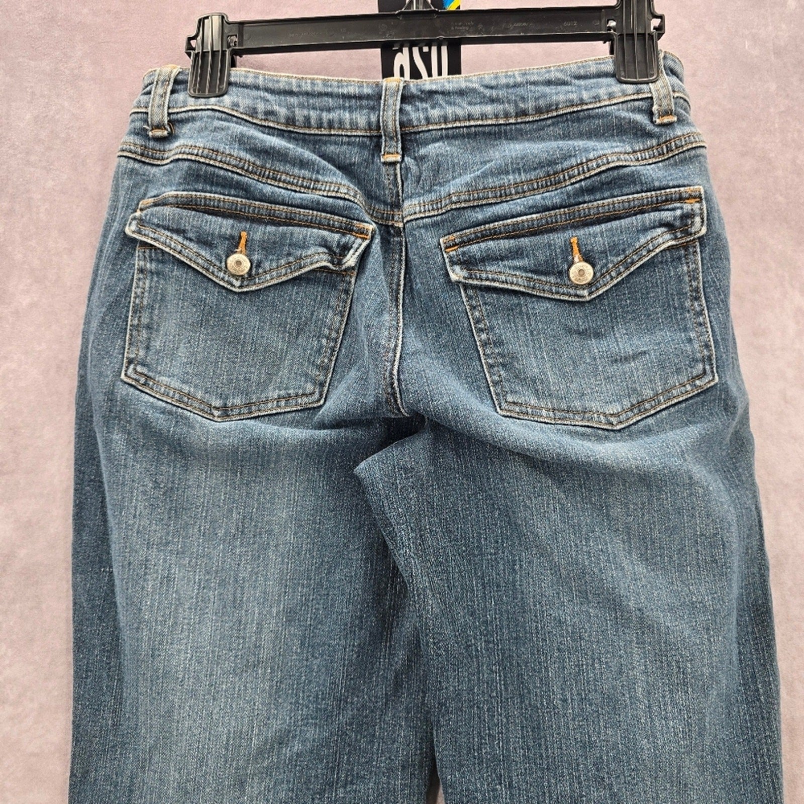 LA Blues Straight Leg Medium Wash Cotton Denim Pants Jeans 12