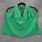 Old Navy Apple Green Swim Active Sports Tankini Crop Halter Tie Top XL
