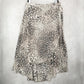 Bobeau Gray Animal Print Maxi Wrap High Low Romantic Chic Flare Skirt Plus 3X