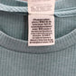 Victoria's Secret Pink Logo Blue Ribbed Short Sleeve Cropped Tshirt Top S Small