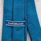 Croft & Barrow Blue Stripe Geometric Executive 100% Silk Repp Neck Tie Men's