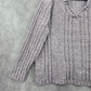 Erika Purple Chunky Oversized Ribbed Pullover Soft Y2K Chenille Sweater Plus 2X