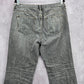 Banana Republic Gray Straight Denim Jeans Pants Vintage Distressed Cotton 36x30