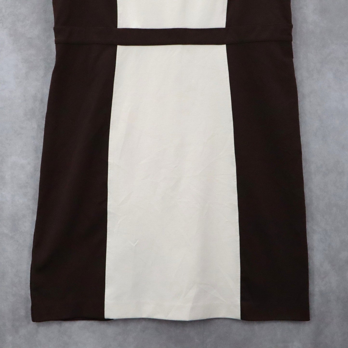 LOFT Colorblock Sheath Dress Sleeveless Brown Cream Career Work Office 14P