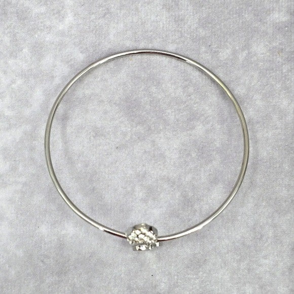 Silver Slim Heart Leaf Circle Cuff Bracelet Boho Retro Fashion Jewelry JB2-73