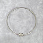 Silver Slim Heart Leaf Circle Cuff Bracelet Boho Retro Fashion Jewelry JB2-73