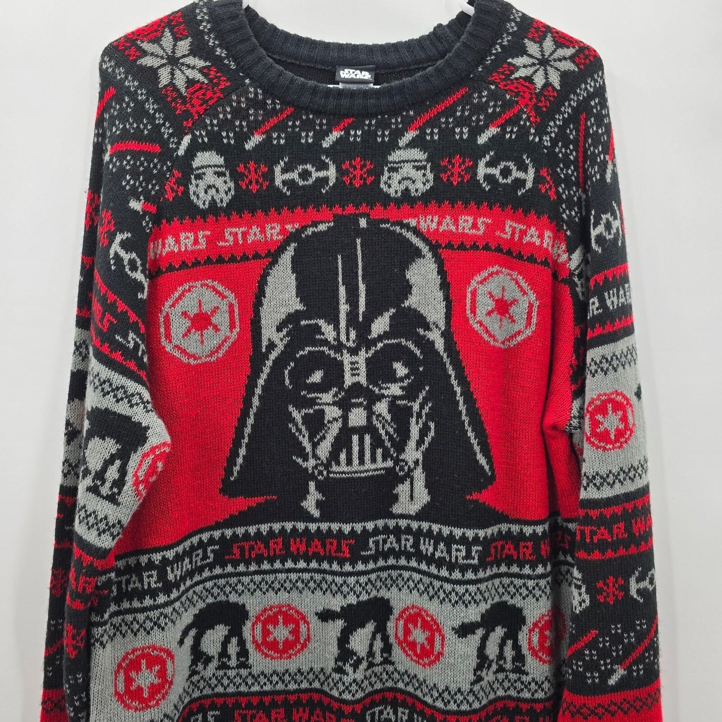 Star Wars Black Darth Vader Longsleeve Pullover Sweater Cardigan M Medium 38-40