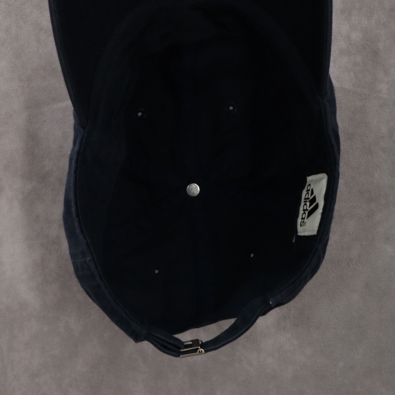 Adidas Blue Logo Performance Athletic OSFM Baseball Cloth Strap Buckle Cap Hat