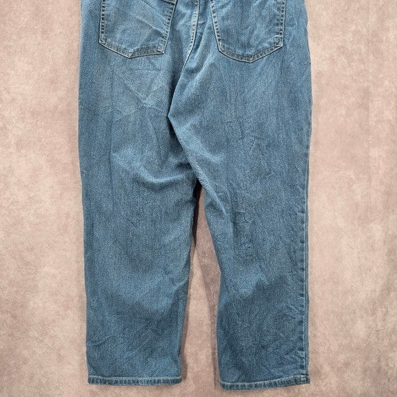 No Boundaries Blue Straight Tapered Leg Denim Pants Wide Plus Jeans 17