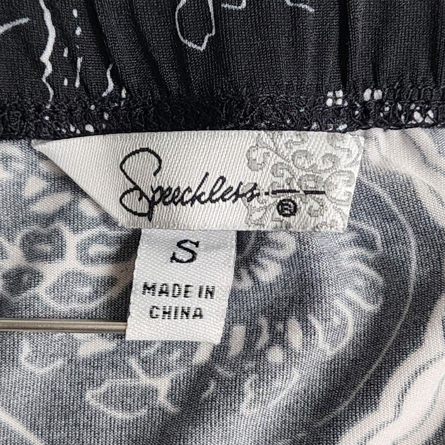 Speechless Black Paisley Floral Multicolor Print Sleeveless Mini Dress Small