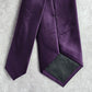 Croft & Barrow Solid Purple Executive Party Fathers Day Polyester Men's Neck Tie