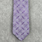 Stafford Signature Purple Silver Floral Paisley 100% Silk Men's Neck Tie Office