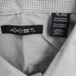Axist Gray Button Down Western Work Casual Stripe Long Sleeve Dress Shirt XL