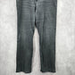 Lee Classic Fit Gray Black Denim Jeans Straight Leg Pants 14M Medium