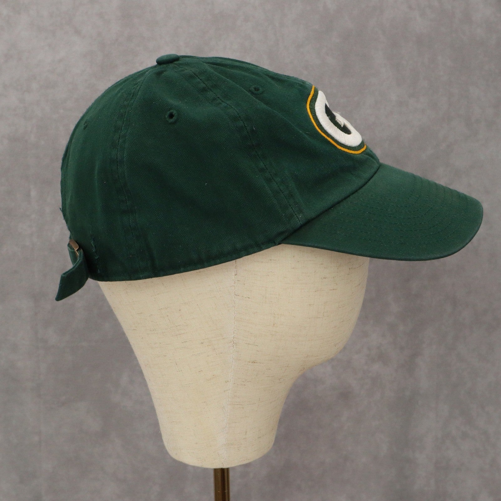 47Brand Green Bay Packers OSFA Cloth Strap Athletic Buckle Baseball Cap Hat
