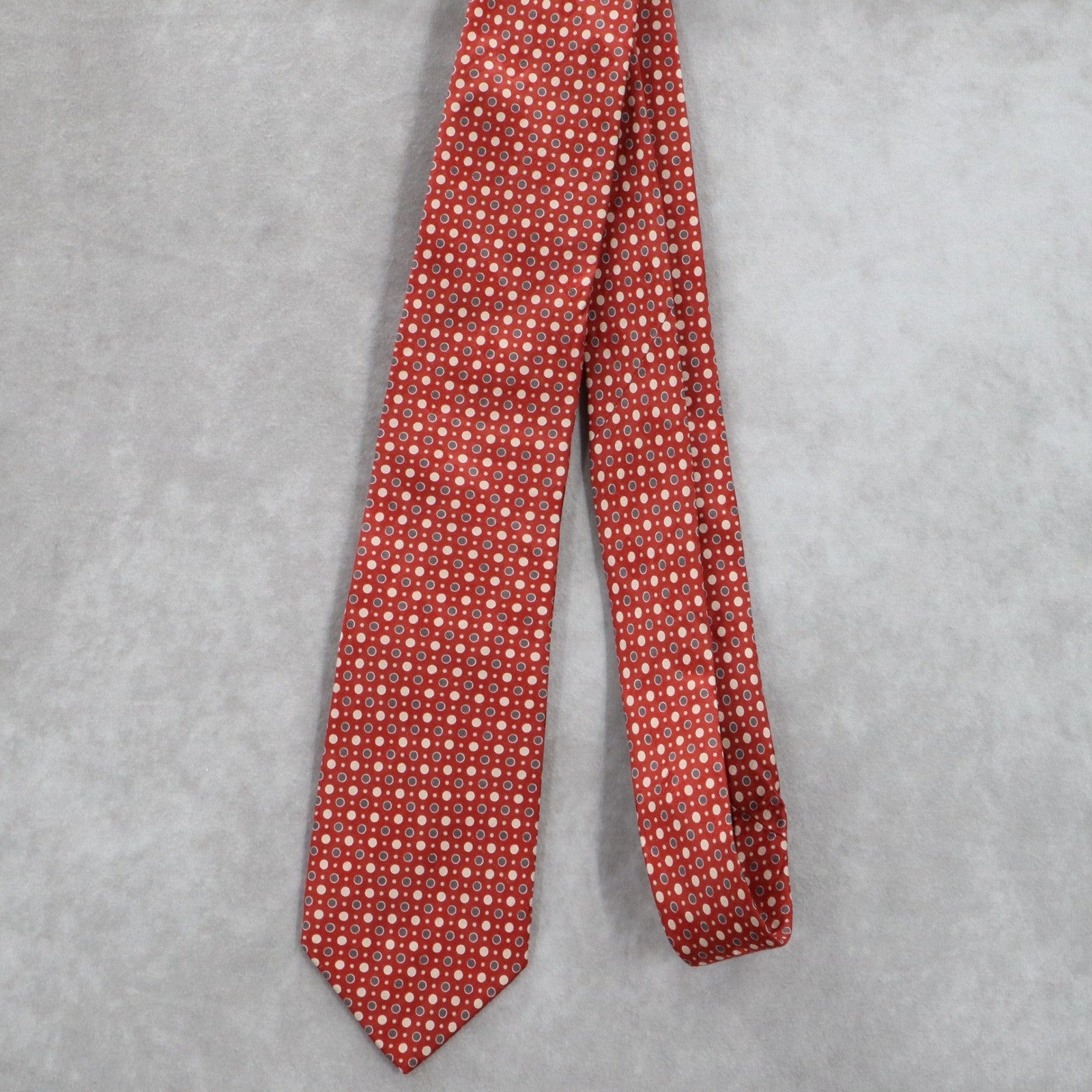 Boss Hugo Boss Red Polka Dot Executive Formal Silk Business Men's Neck Tie