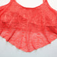 Mossimo Orange Eyelet Swim Sports Bra Beach Bralette Bikini Top L Large