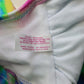 SO Pink Multi One Shoulder Padded Tie Dye Swim Bra Beach  Bikini Top L Large
