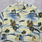 Campia Moda Beach Palm Tropical Surf Island Vintage Relax Hawaiian Shirt L